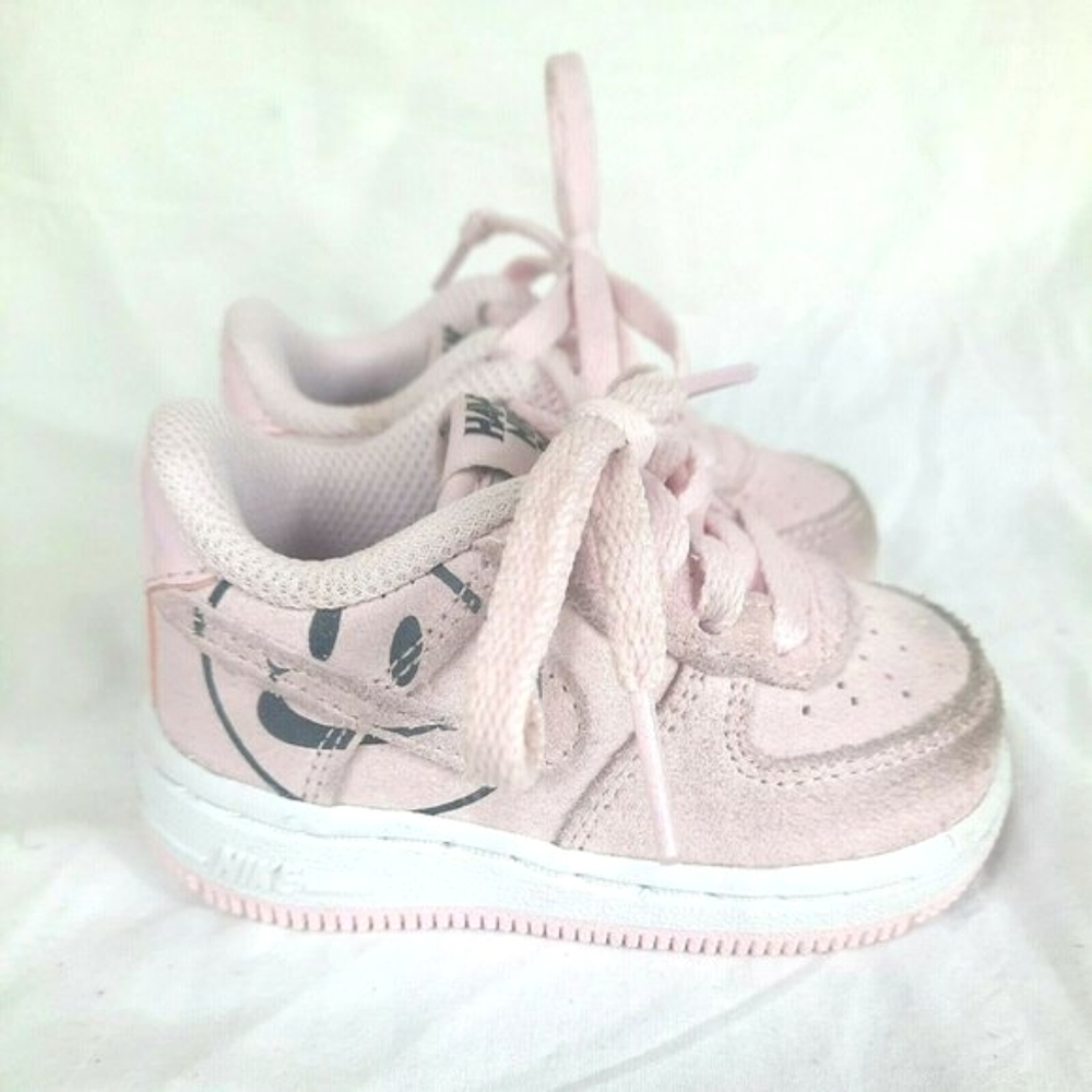 Nike Force 1 LV8 2 TD Have A NIKE DAY Toddler Shoes Size 4C Pink Foam Suede